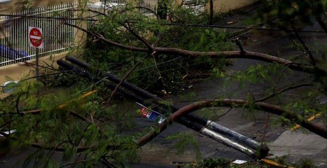Daños causados por el huracán María en San Juan de Puerto Rico. / THAIS LLORCA (EFE)