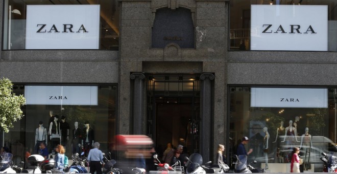 Tienda de Zara, la principal enseña de Inditex, en la Gran Vía madrileña. REUTERS