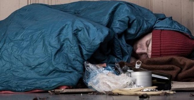 El aumento de personas que tienen que dormir en las calles se ha dado en todas las ciudades importantes de Europa / EUROPA PRESS