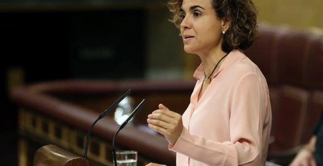 La Ministra Montserrat durante el debate de Presupuestos en el Congreso / EFE/Ballesteros
