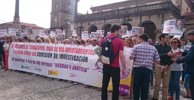 Manifestación de las víctimas del accidente de Alvia /EUROPA PRESS