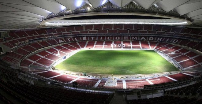 Imagen facilitada por el Atlético de Madrid del interior del estadio Wanda Metropolitano. | EFE