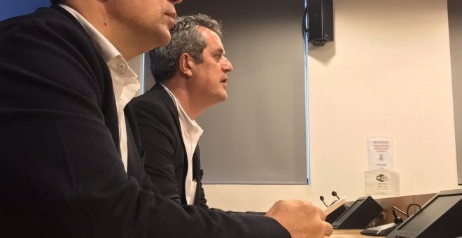 El director de los Mossos, Pere Soler, y el conseller de Interior de la Generalitat, Joaquim Forn. /EUROPA PRESS