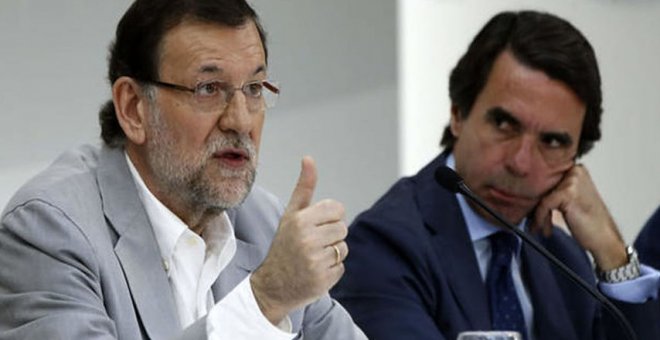 El expresidente del Gobierno junto con José María Aznar/EFE