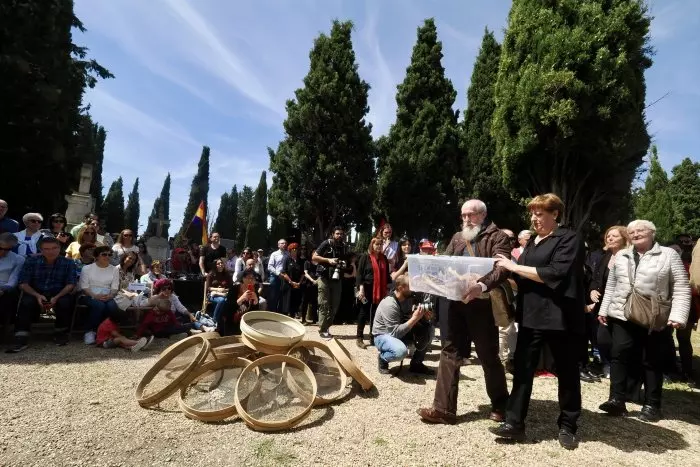 El homenaje a 199 victimas del franquismo en Valladolid rechaza las leyes de 'discordia' y 'olvido' de PP y Vox