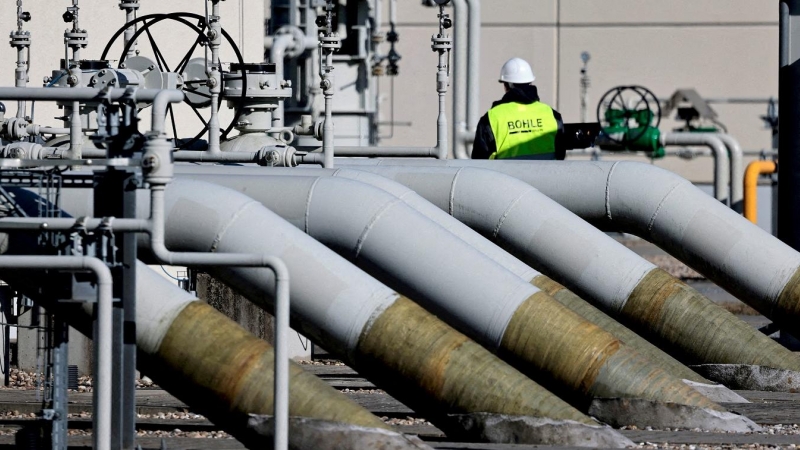 Tuberías de las instalaciones del gasoducto 'Nord Stream 1'  en Lubmin (Alemania). REUTERS/Hannibal Hanschke