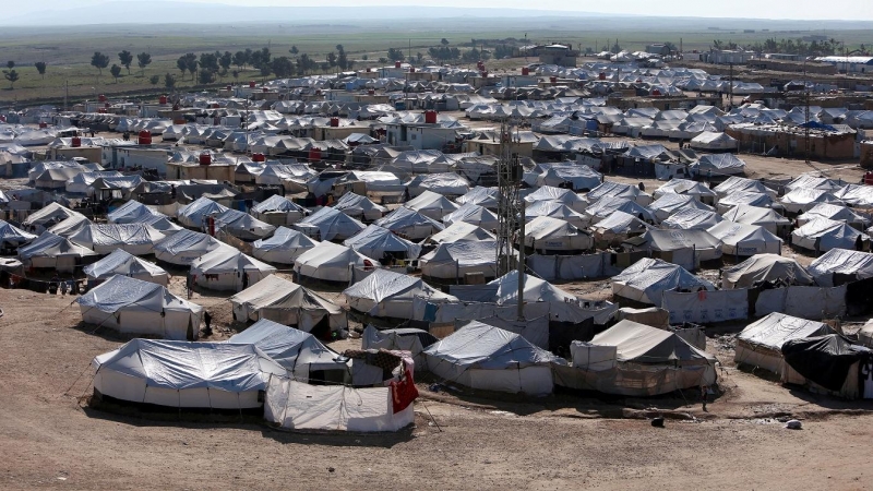 Una vista general del campo de desplazados de al-Hol en la gobernación de Hasaka (Siria). REUTERS/Ali Hashisho