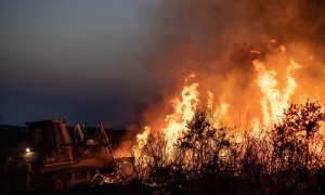 18/07/2022. Incendio de Losacio, a 17 de julio de 2022, en Losacio, Zamora, Castilla y León (España).