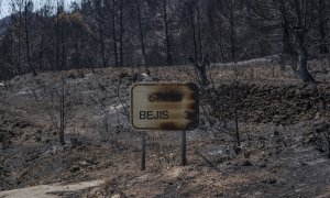 El incendio de Bejís (Castelló) ha calcinado más de 20.000 hectáreas de terreno, a 20 de agosto de 2022.