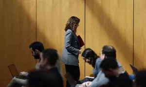 La presidenta de la Comunidad de Madrid, Isabel Díaz Ayuso, al finalizar la rueda de prensa tras la reunión del Consejo de Gobierno