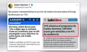 "Jeta de hormigón armado": los tuiteros responden a Carlos Herrera tras sus críticas al fichaje de David Broncano por RTVE