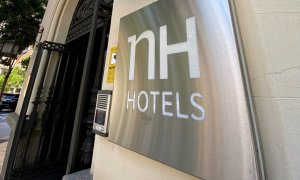 Entrada de uno de los establecimientos de NH Hotel Group en Madrid . E.P./Eduardo Parra