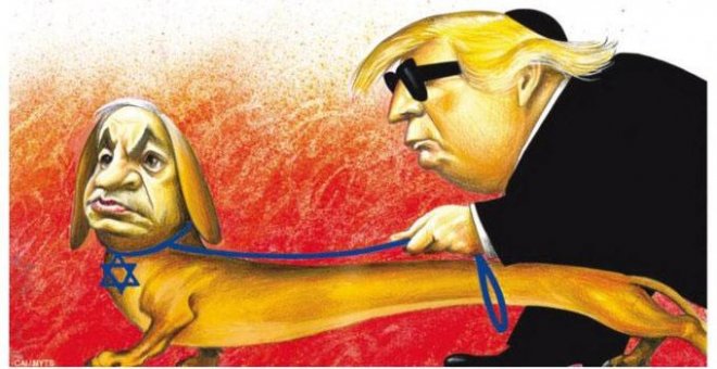 'The New York Times' se disculpa por una caricatura de Trump y Netanyahu