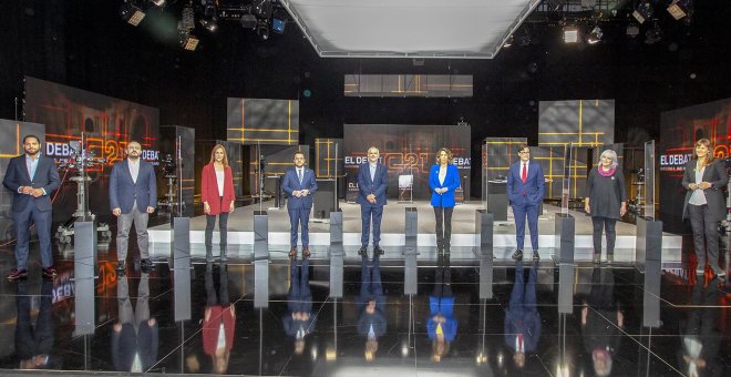 La gestió de la pandèmia i la crisi marquen el debat de TV3 amb Illa i Aragonès centrant els atacs de la resta de candidats