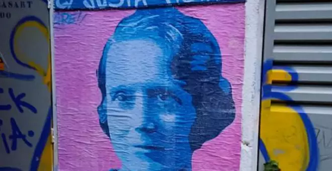El mural de la maestra republicana Justa Freire, restaurado tras su vandalización