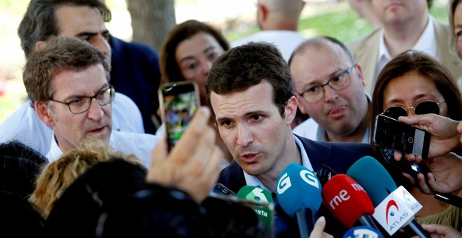 Pablo Casado aspira a ver a Rajoy y Aznar juntos en un mitin