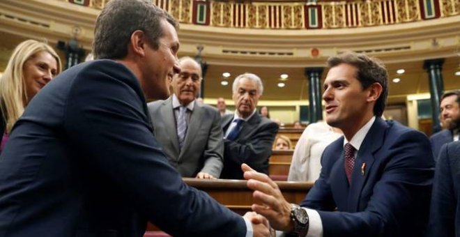 Casado y Rivera seguirán llamando 'golpistas' a los políticos del 'procés' aunque la sentencia no menciona el golpe de Estado