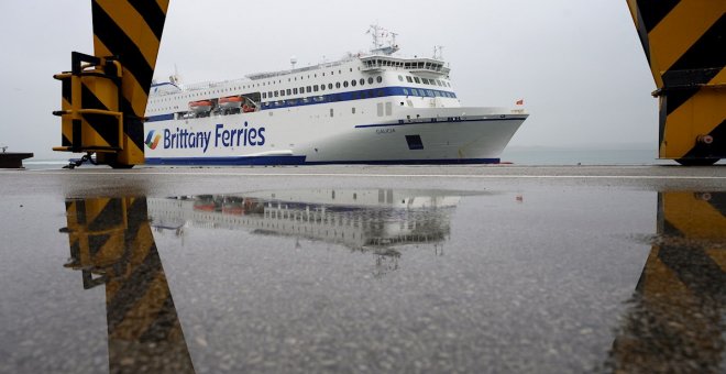 108 camioneros atrapados en Reino Unido consiguen llegar a Santander en el último ferry antes de Navidad