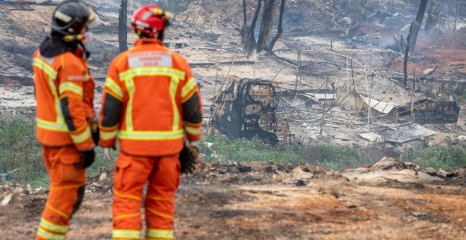 Dos muertos en un incendio en el asentamiento de migrantes de Lucena