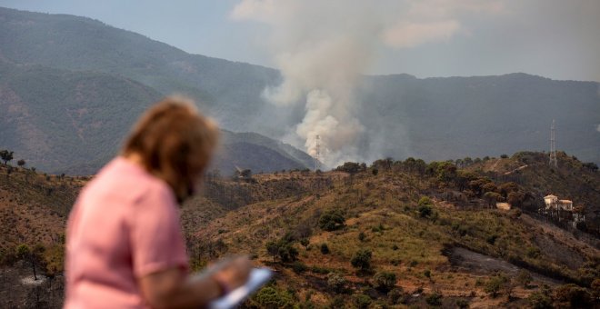 La Junta de Andalucía dice que hay "indicios bastante claros" de que el fuego de Sierra Bermeja fue provocado