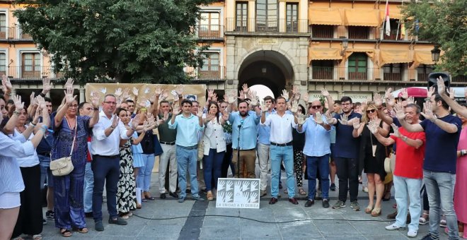Un grito de "¡viva Franco!" empaña una concentración del PP en Toledo para homenajear a Miguel Ángel Blanco