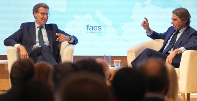 Aznar bendice la ofensiva fiscal de Feijóo