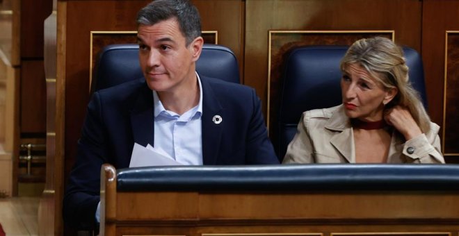 Sumar aprovecha la comparecencia de Sánchez en el Congreso para abanderar la agenda social del Gobierno