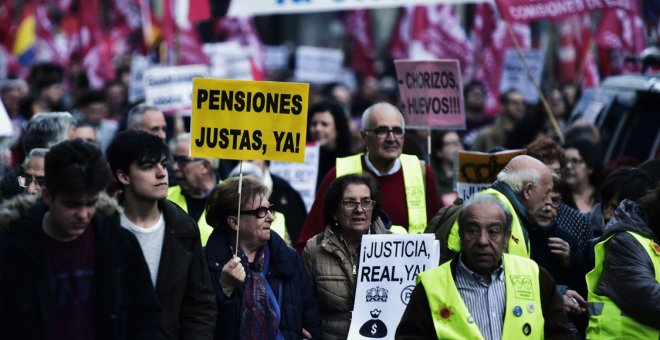 Inicio del otoño en lucha de los pensionistas: "Reivindicamos poder vivir, hay pensiones por debajo de los 600 euros"