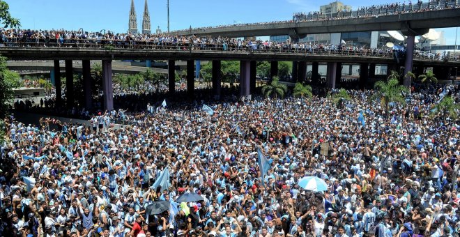 ¿La caravana de la Selección de fútbol de Argentina es la movilización más grande de la historia del país?