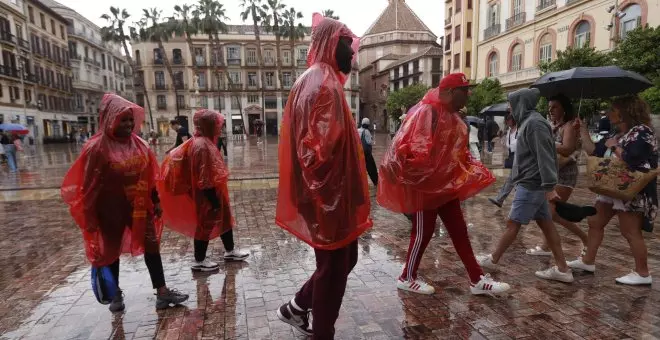 El viento y la tormenta causan estragos en Andalucía