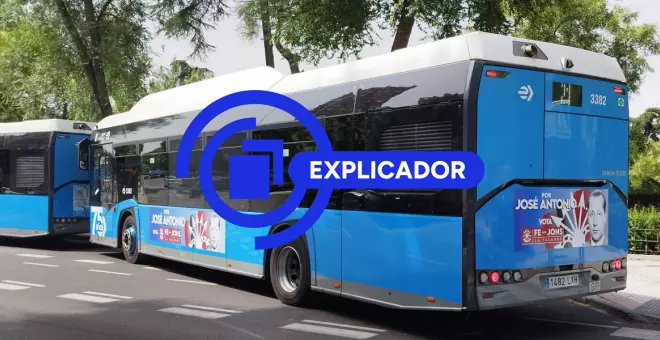 Por qué la Falange ha podido realizar una campaña con la imagen de Primo de Rivera en dos autobuses de la EMT de Madrid
