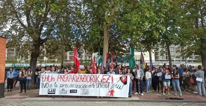 El personal docente e investigador de la Universidad del País Vasco denuncia condiciones precarias de trabajo