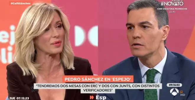 Sánchez le saca los colores a Susanna Griso por su entrevista a Aznar: "Me sorprendió que no le repreguntaras"